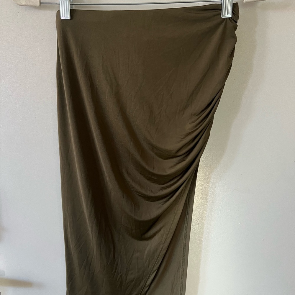 Elegant Olive Green Skirt